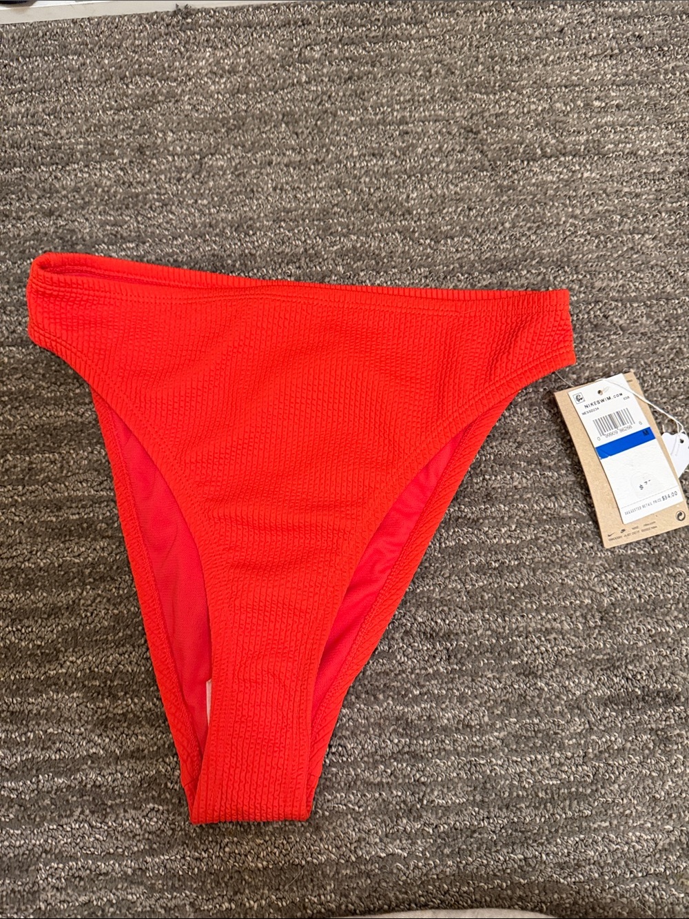 Nike Women's High-Cut Red Bikini Bottom
